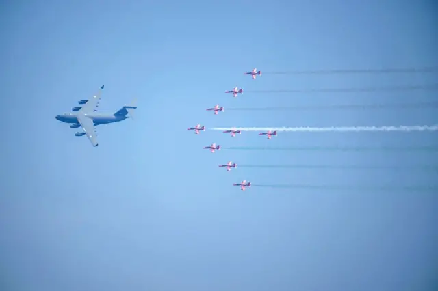 சென்னை மெரினா, விமானப்படை சாகசம்