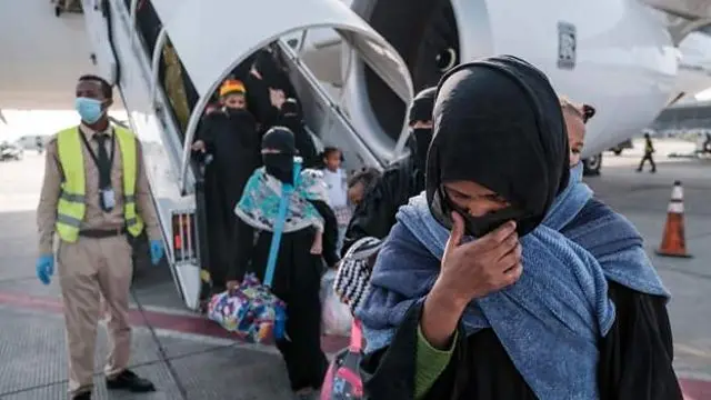 ከሳዑዲ ተመላሽ ሴት