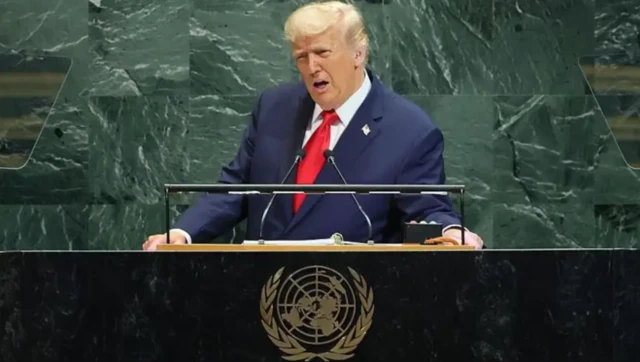 ਸੰਯੁਕਤ ਰਾਸ਼ਟਰ ਮਹਾਸਭਾ ਨੂੰ ਆਪਣੇ ਸੰਬੋਧਨ ਦੌਰਾਨ ਅਮਰੀਕੀ ਰਾਸ਼ਟਰਪਤੀ ਡੌਨਲਡ ਟਰੰਪ
