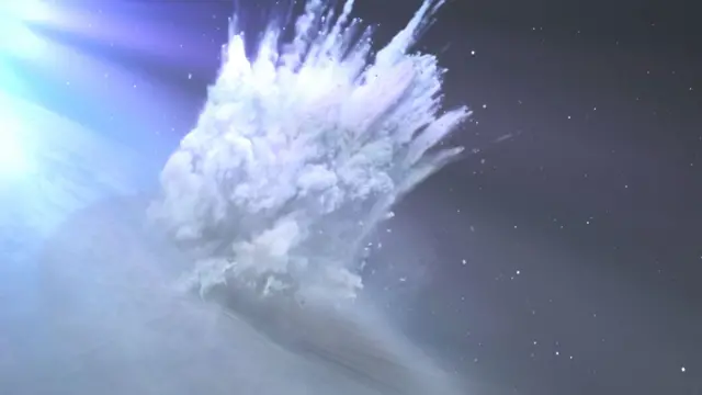 अशनी पृथ्वीवर येऊन धडकल्यावर मोठा स्फोट झाला. (प्रतिकात्मक छायाचित्र)