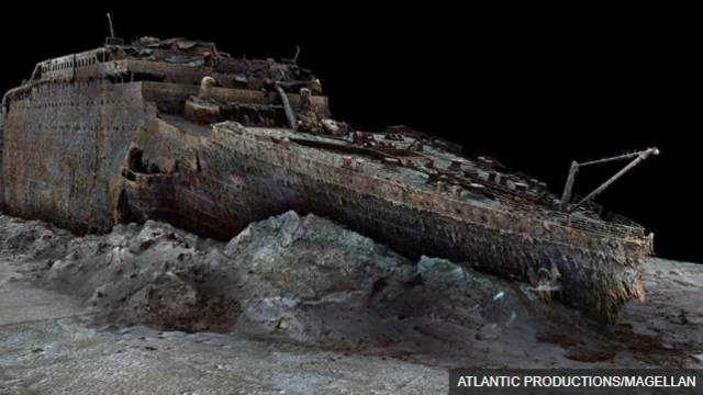 टाइटैनिक जहाज का थ्रीडी स्कैन 