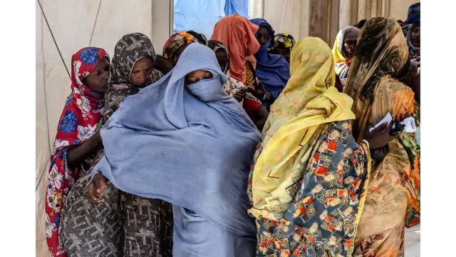 Mujeres en el Centro de Tránsito en Renk, Sudán del Sur