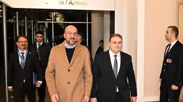 Charles Michel, Vüqar Mustafayev, COP29