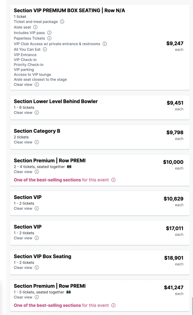 سٹب ہب پر ٹکٹ ری سیل ہو رہے ہیں