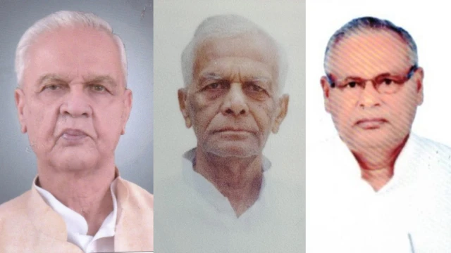 जेडीयू के बिजेन्द्र प्रसाद यादव, पन्ना लाल सिंह पटेल और हरि नारायण सिंह