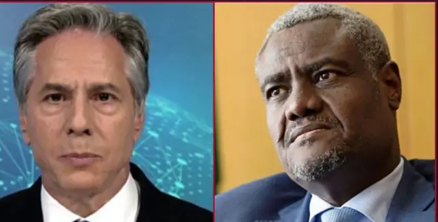 Anthony Blinken na Mousa Faki Mahamat