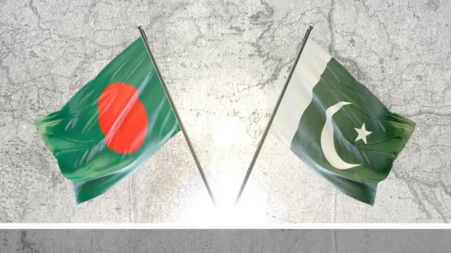 বাংলাদেশ পাকিস্তানের পতাকা 