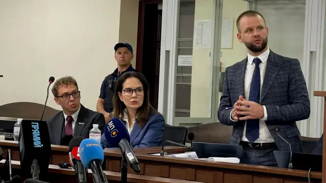 Ірина Мудра разом зі своїми прокурорами, ВАКС, 24 серпня 2026 рік