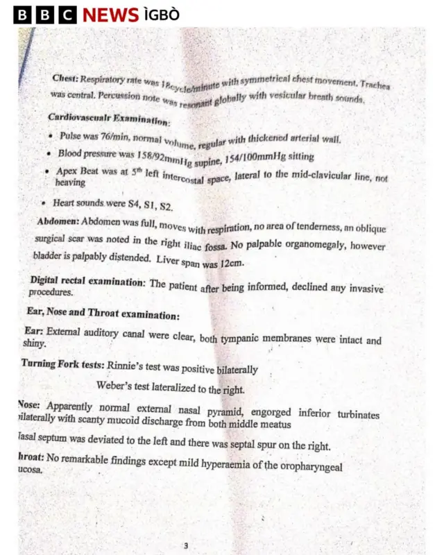 Mpụtara nyocha ụlọọrụ NMA mere banyere ahụike Nnamdi Kanu