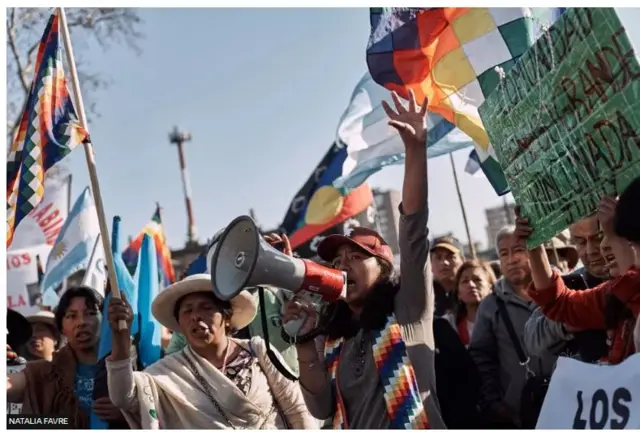 19 साल की मिलाग्रोस लामास ब्यूनस आयर्स में भाषण देने वाले वक्ताओं में से एक थीं.