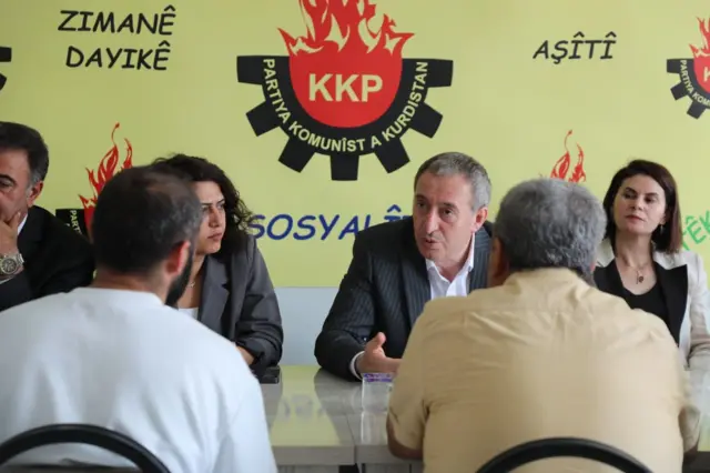 DEM Parti heyetinin ziyaret ettiği partiler arasında KKP (Kürdistan Komünist Partisi) de vardı