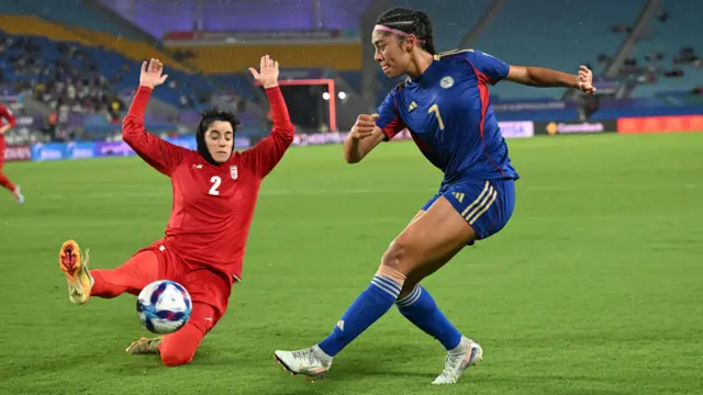 Во время матча сборной Ирана с Филиппинами