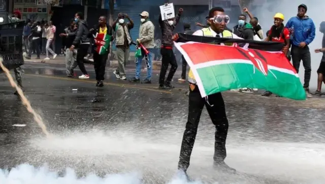 Les jeunes Kényans ont été à l'avant-garde des manifestations.