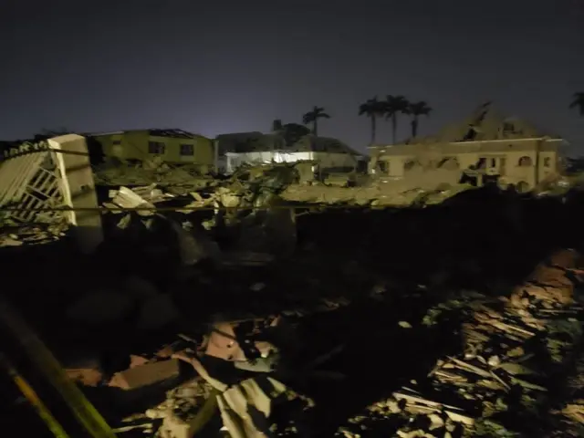 Effect of di Ibadan explosion wey happun on Tuesday night