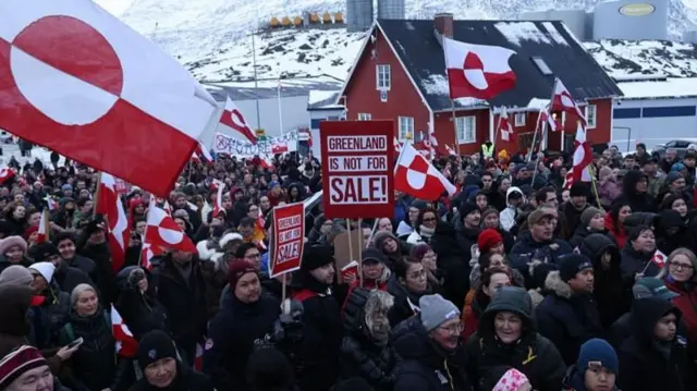 গ্রিনল্যান্ডে সম্প্রতি যুক্তরাষ্ট্রবিরোধী বিক্ষোভ