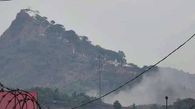 လေကြောင်းတိုက်ခိုက်ခံရတဲ့ မိုးကုတ်မြို့နယ်