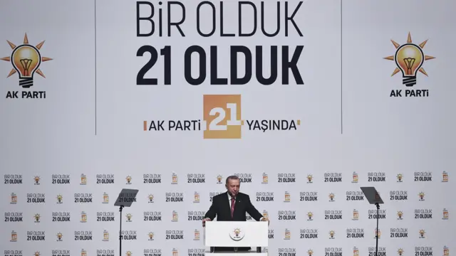 Cumhurbaşkanı ve AKP Genel Başkanı Recep Tayyip Erdoğan