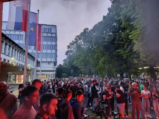 Protest pristalica opozicije u Kuli