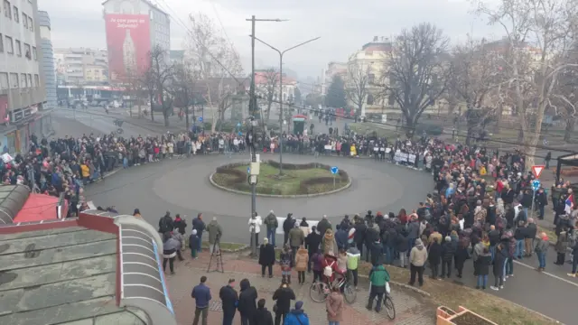 Protest je održan i u Zaječaru, na istoku Srbije