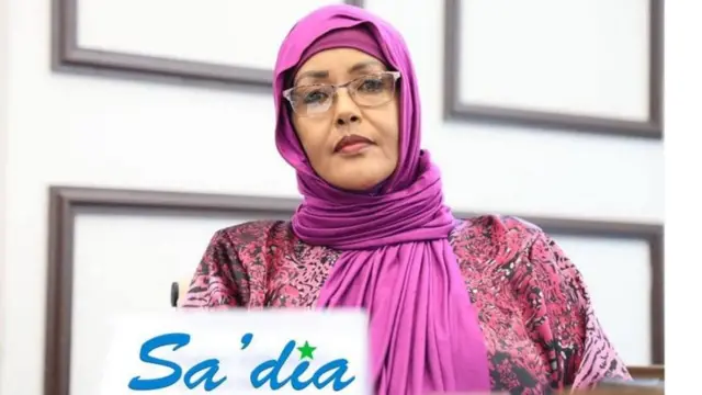 Sacdiiya Xaaji Samatar oo ah guddoomiye ku xigeenka koobaad ee baarlamaanka Soomaaliya 