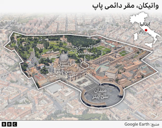 نقشه واتیکان