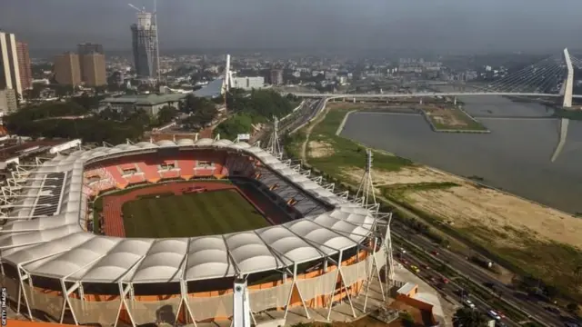 Le stade Felix Houphouet-Boigny d'Abidjan