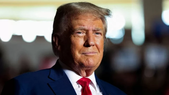 Donald Trump tại một cuộc vận động tranh cử ở Erie, Pennsylvania, vào cuối tuần trước