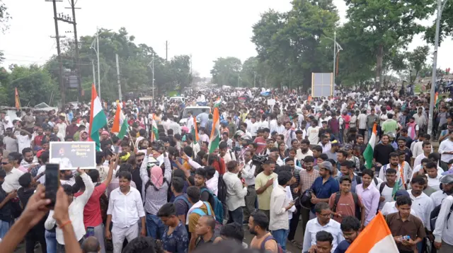 রাঁচিতে আন্দোলনরত ছাত্র-ছাত্রীরা
