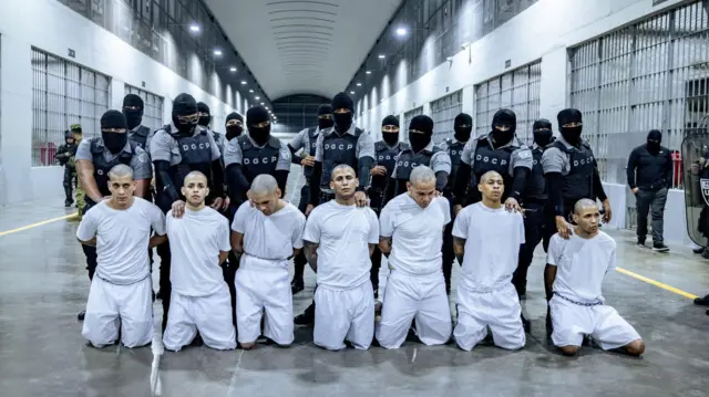Detenidos en la cárcel del CECOT