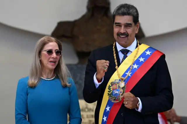 Cilia Flores y Nicolás Maduro.