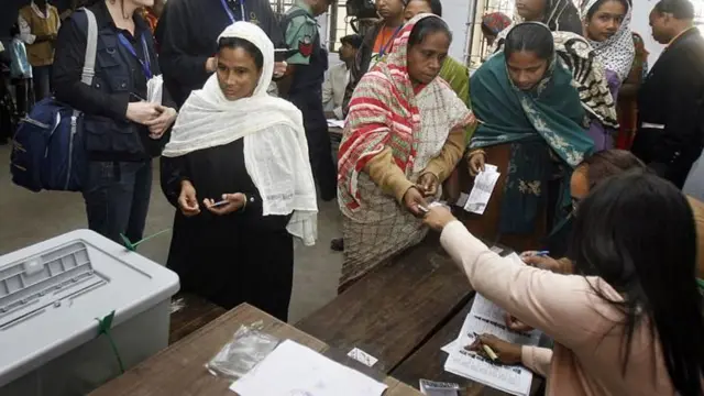 ভোট দিচ্ছেন ভোটার