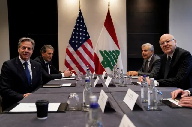 لقاء بلينكن وميقاتي