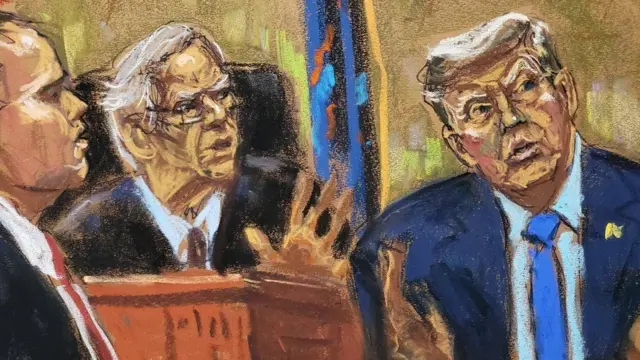 트럼프 법원 기록화