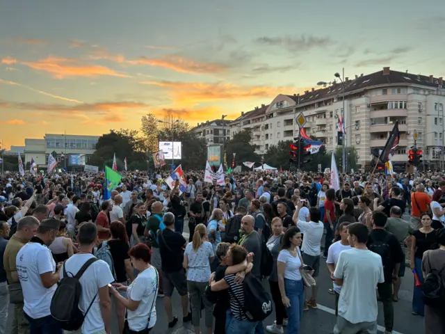 Demonstranti u Novom Sadu