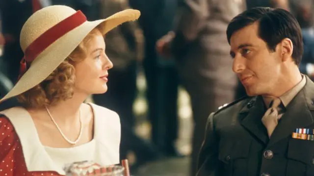 Кадр из фильма «Крестный отец» режиссера Фрэнсиса Форда Копполы, 1972 год. Кей Адамс (Дайан Китон) и Майкл Корлеоне (Аль Пачино)
