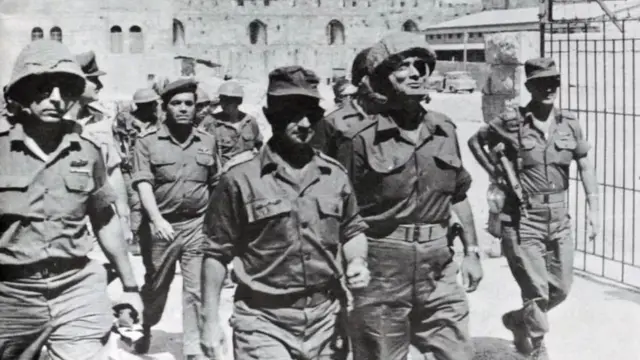 Commandants militaires israéliens à Jérusalem-Est en 1967