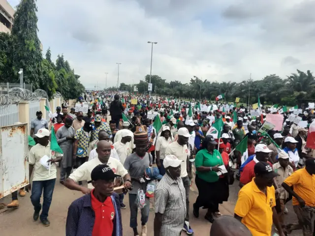 NLC Major rally in Abuja in Solidarity with ASUU