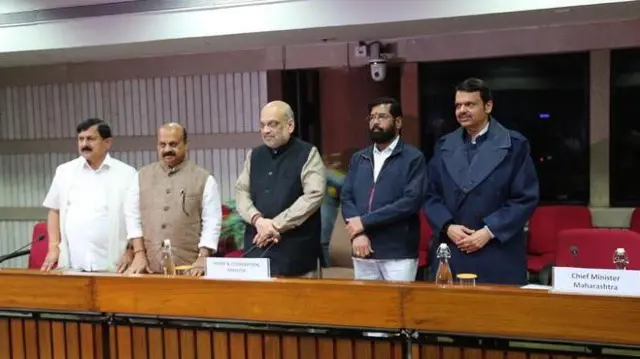 अमित शाह, एकनाथ शिंदे, बसवराज बोम्मई