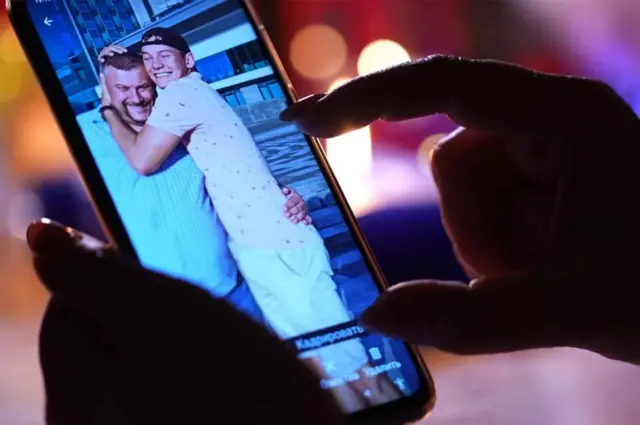 Eugène avec son père Oleg.