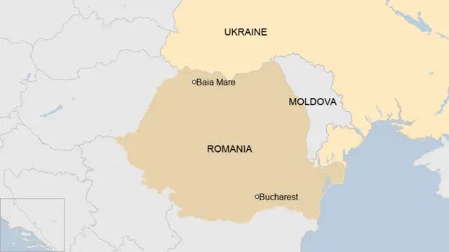 Ikarita ya Romania na Ukraine 