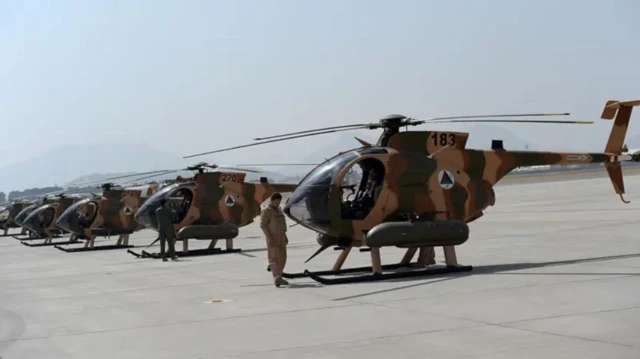 Афғон вертолётлари акс этган