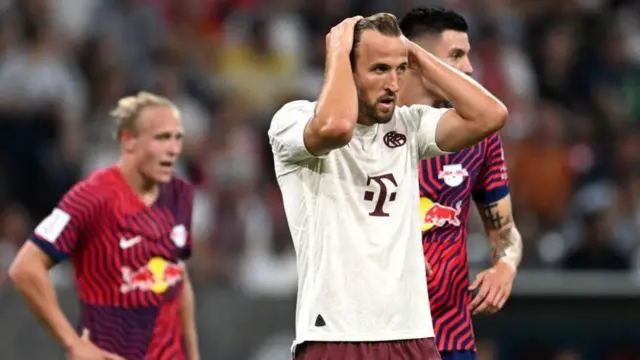 اولین حضور هری کین در بایرن با شکست مقابل لایپزیگ در سوپرجام فوتبال آلمان تمام شد