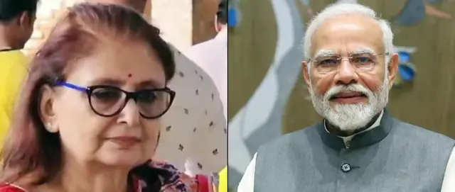 अमृता रॉय और नरेंद्र मोदी