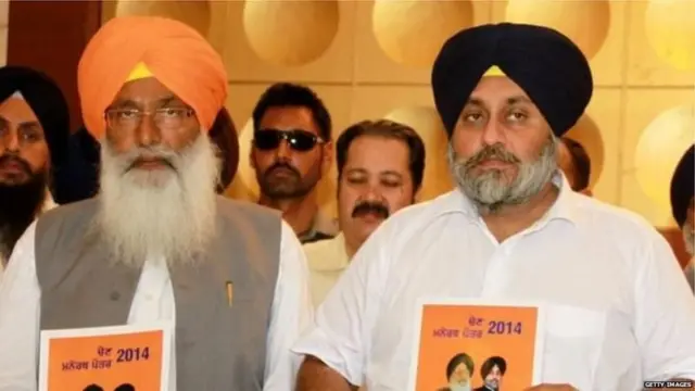 ਸੁਖਦੇਵ ਸਿੰਘ ਢੀਂਡਸਾ ਅਤੇ ਸੁਖਬੀਰ ਸਿੰਘ ਬਾਦਲ