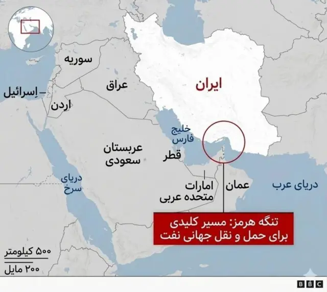 تنگه هرمز و خلیج فارس