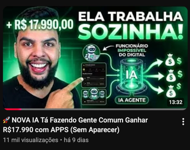 Thumb de vídeo do canal Riqueza com IA no Youtube