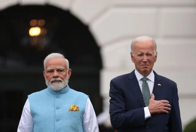 नरेंद्र मोदी और जो बाइडन