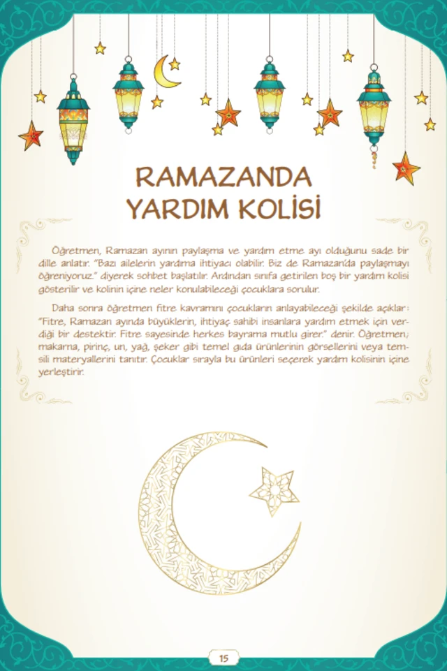 Milli Eğitim Bakanlığı'nın Ramazan kılavuzundan bir sayfa