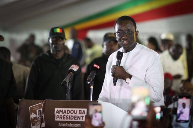 Amadou Ba en meeting de campagne électorale