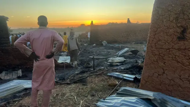 Aworan ileto kan ti ikọlu naa waye.